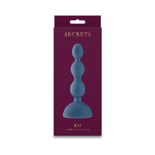 NS Novelties Secrets Kai Vibrating Anal Plug Dark Teal 