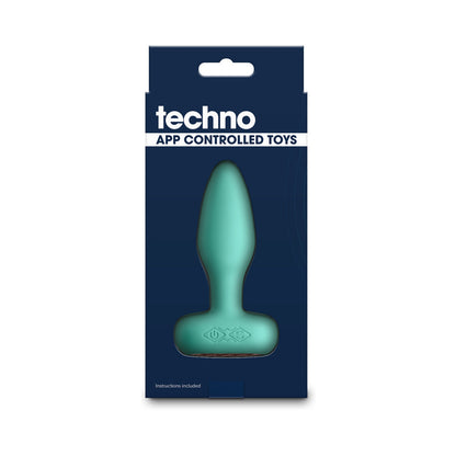 NS Novelties Techno Prism App-controlled Vibrating and Rotating Plug Teal 4