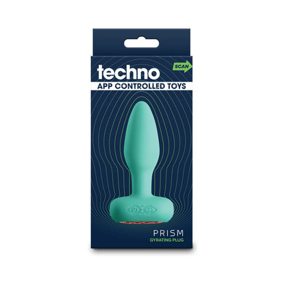 NS Novelties Techno Prism App-controlled Vibrating and Rotating Plug Teal 