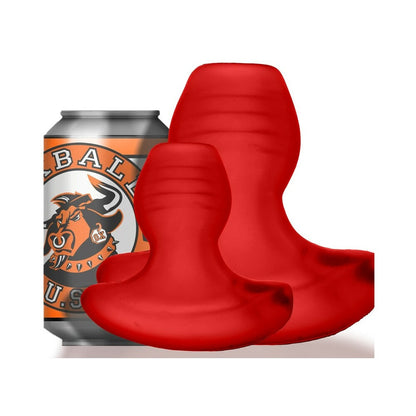 Oxballs Glowhole-1 Hollow Buttplug With LED Insert Small Red Morph 5