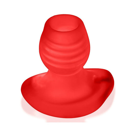Oxballs Glowhole-1 Hollow Buttplug With LED Insert Small Red Morph 