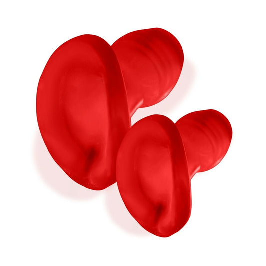 Oxballs Glowhole-2 Hollow Buttplug With LED Insert Large Red Morph 1