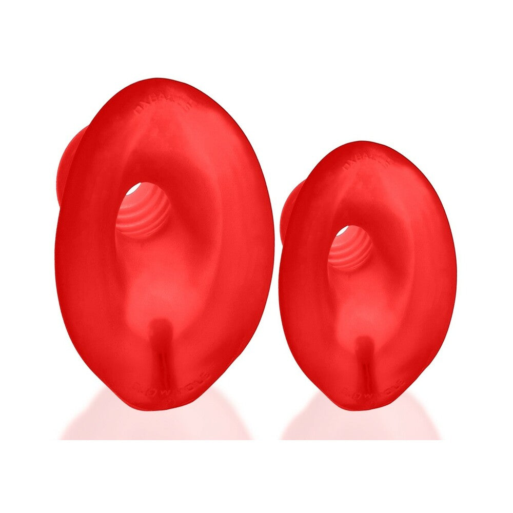 Oxballs Glowhole-2 Hollow Buttplug With LED Insert Large Red Morph 3