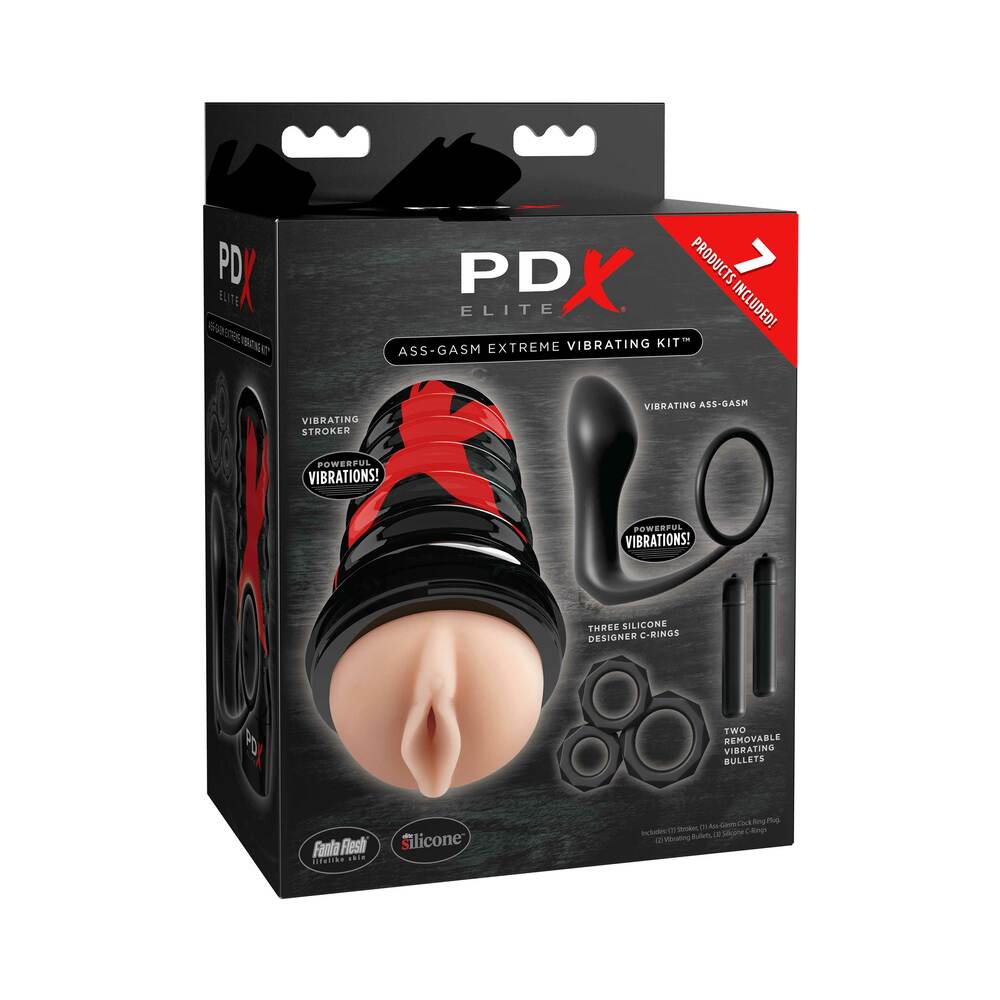 PDX Brands Elite Ass-Gasm Extreme Vibrating 7-Piece Kit 