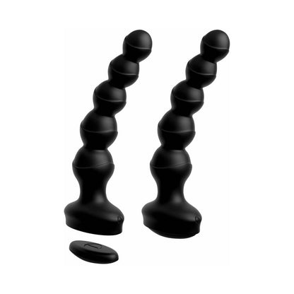 Pipedream 3Some Wall Banger Vibrating Anal Beads With Suction Cup Black2