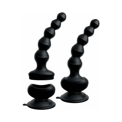 Pipedream 3Some Wall Banger Vibrating Anal Beads With Suction Cup Black3