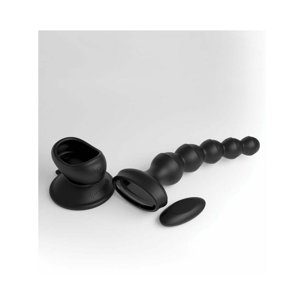Pipedream 3Some Wall Banger Vibrating Anal Beads With Suction Cup Black6