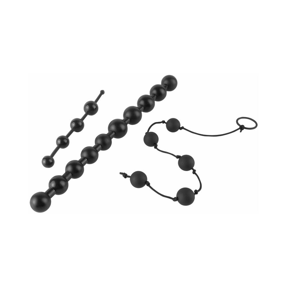 Pipedream Anal Fantasy Collection 3-Piece Silicone Beginner's Bead Kit Black2