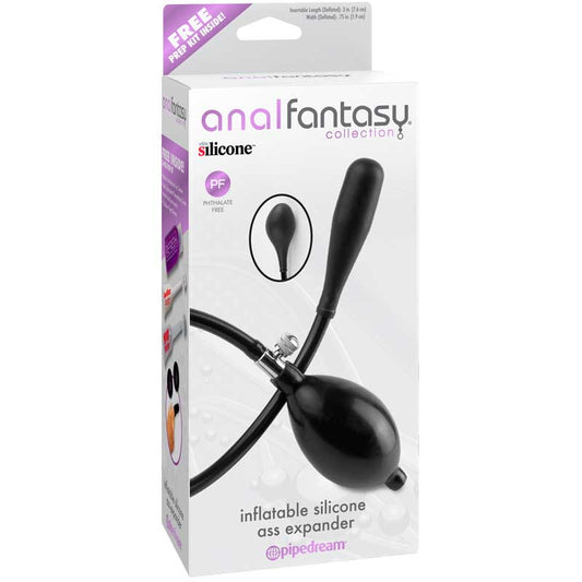 Pipedream Anal Fantasy Collection Inflatable Silicone Ass Expander Black 