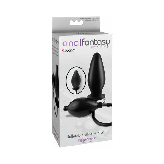 Pipedream Anal Fantasy Collection Inflatable Silicone Plug Black 