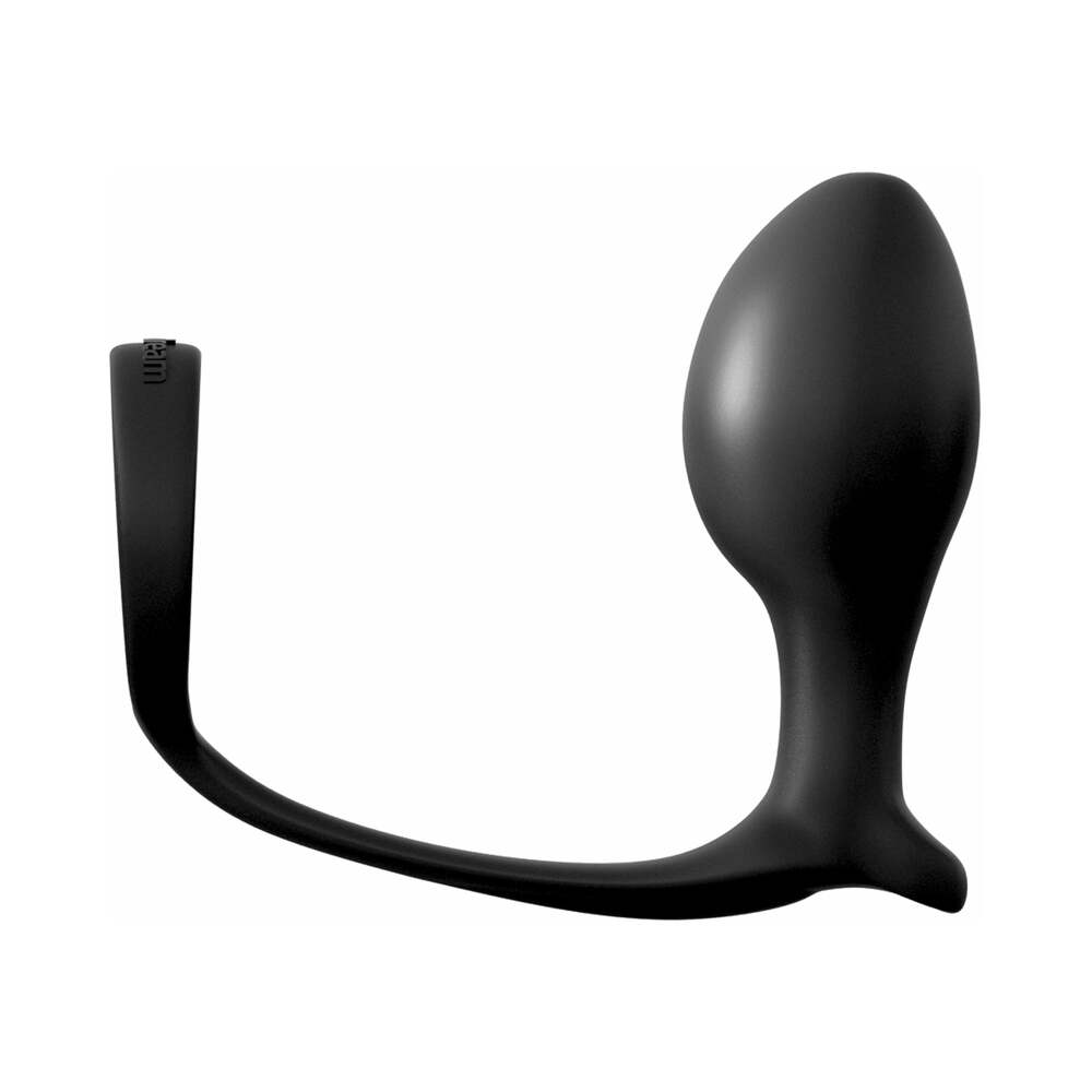 Pipedream Anal Fantasy Collection Silicone Ass-Gasm Cock Ring Advanced Plug Black3