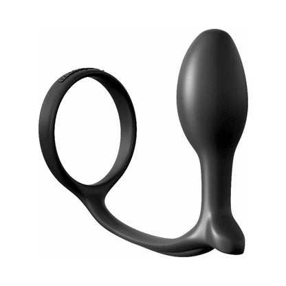 Pipedream Anal Fantasy Collection Silicone Ass-Gasm Cock Ring Beginner's Plug Black2