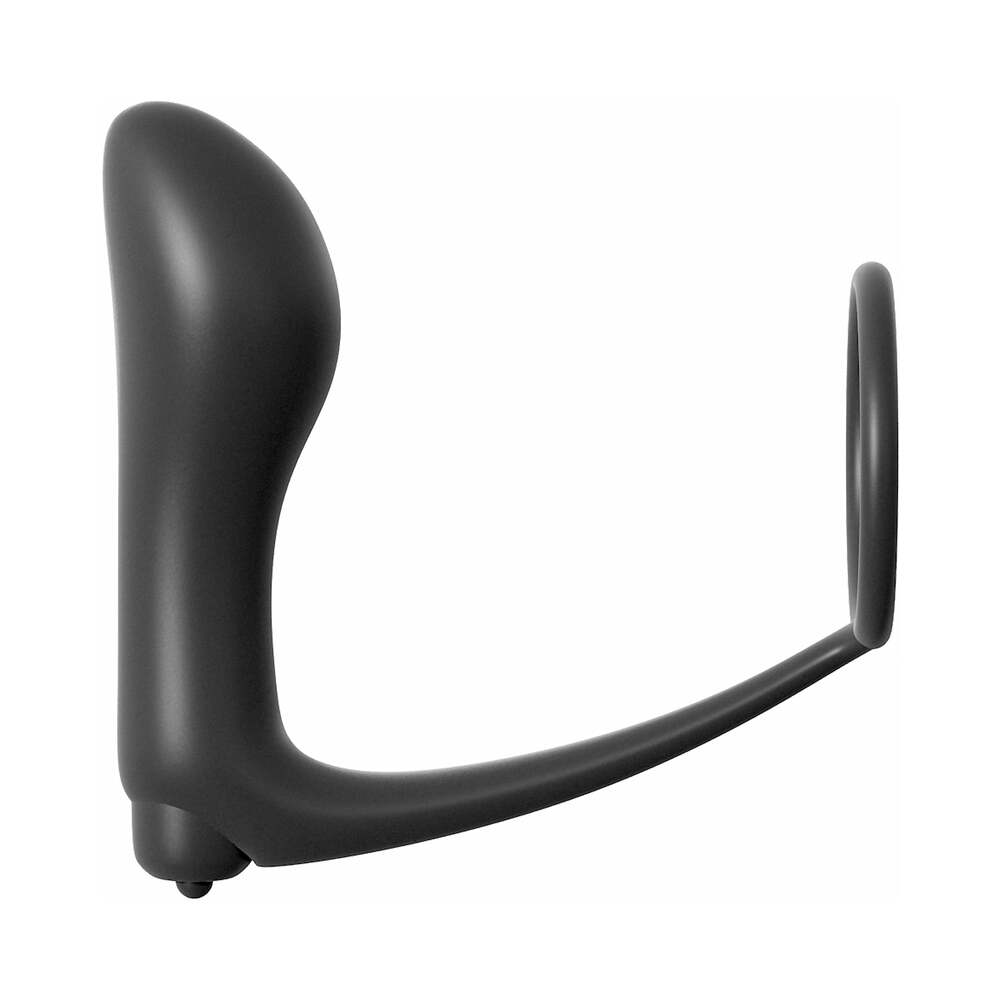 Pipedream Anal Fantasy Collection Silicone Ass-Gasm Vibrating Cockring & Plug Black3