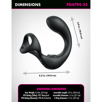 Pipedream Anal Fantasy Elite Ass-gasm Taint-Alizer Black4