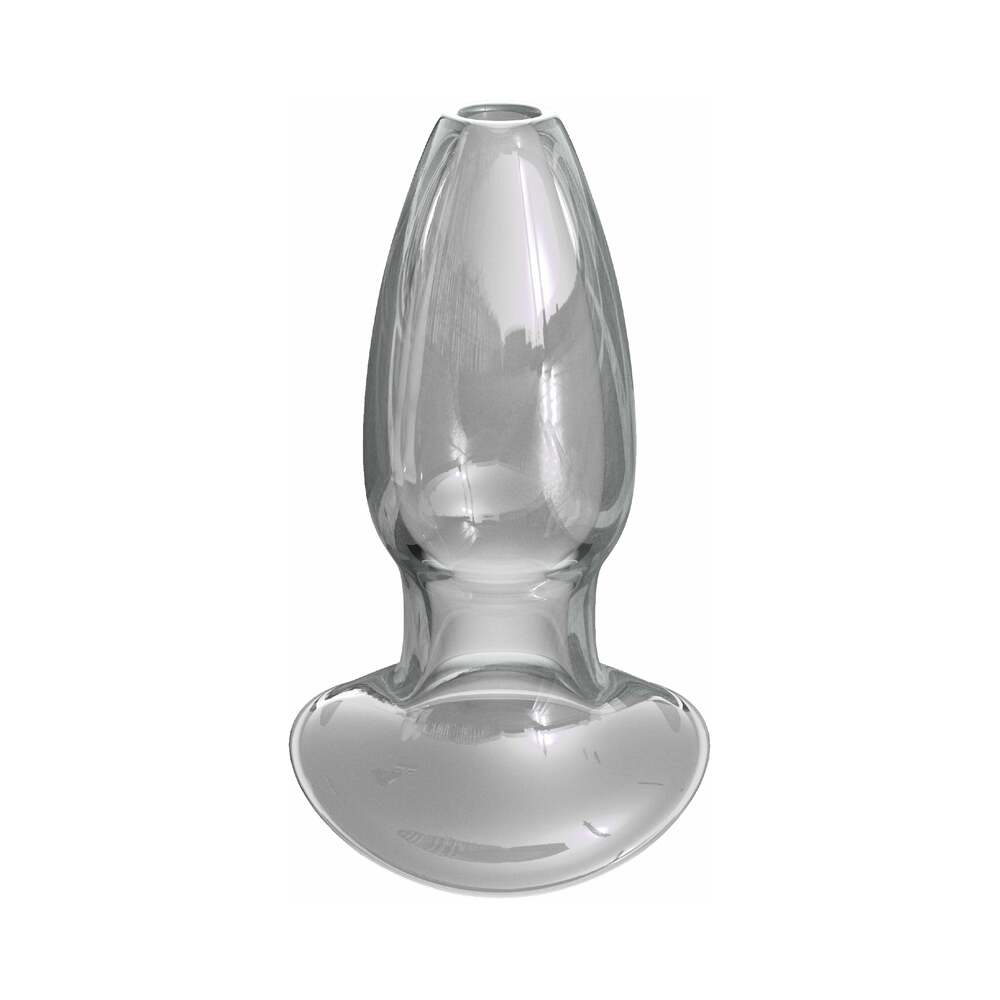 Pipedream Anal Fantasy Elite Collection Anal Gaper Glass Tunnel Plug Clear2