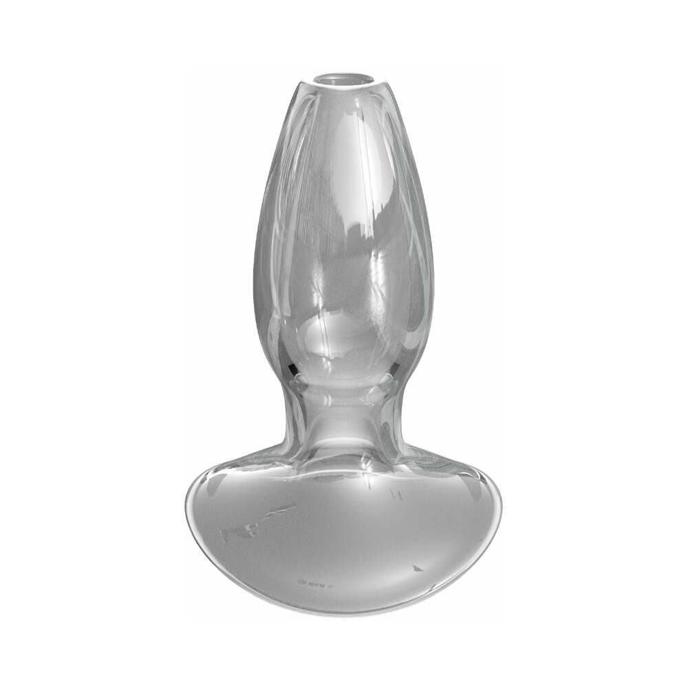 Pipedream Anal Fantasy Elite Collection Beginner's Anal Gaper Glass Tunnel Plug Clear1
