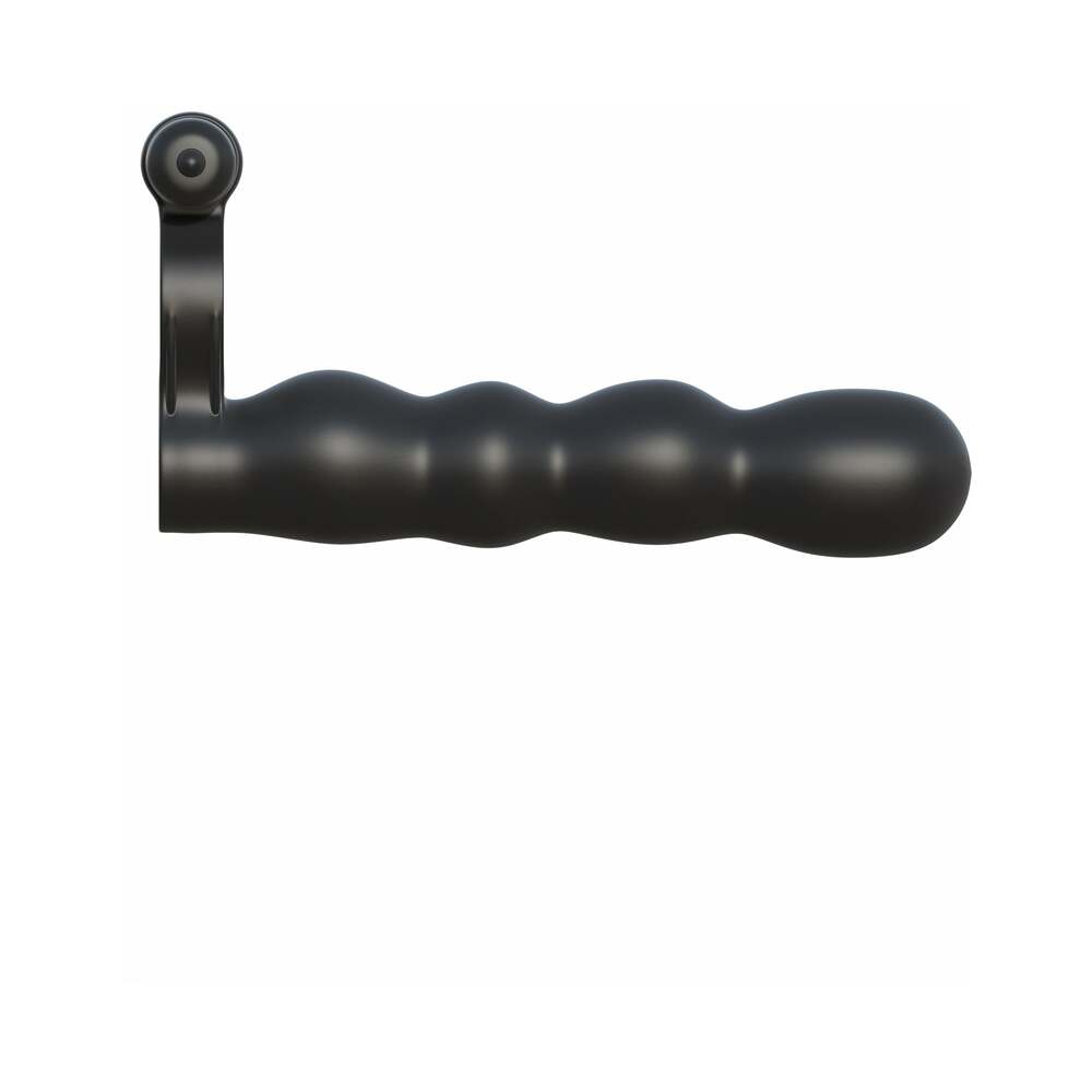 Pipedream Fantasy C-Ringz Posable Partner Double Penetrator Vibrating Cockring Black2
