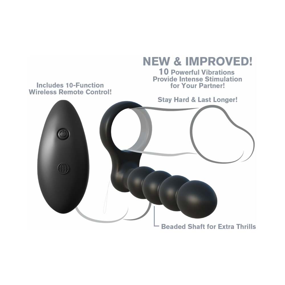 Pipedream Fantasy C-Ringz Remote Control Double Penetrator Vibrating Cockring Black10