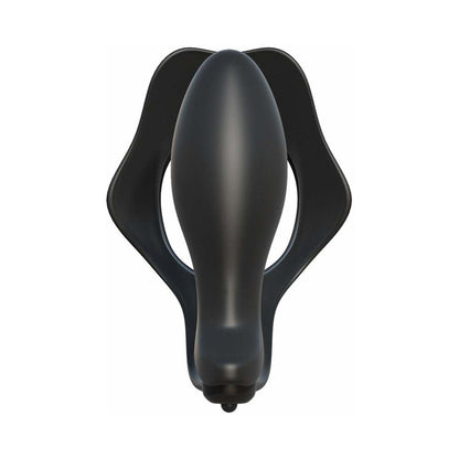 Pipedream Fantasy C-Ringz Rock Hard Ass-Gasm Vibrating Silicone Cockring With Anal Plug Black4