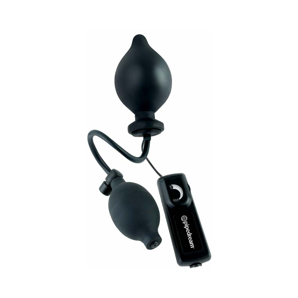 Pipedream Fetish Fantasy Extreme Inflatable Sphincter Stretcher Vibrating Inflating Anal Plug Black1
