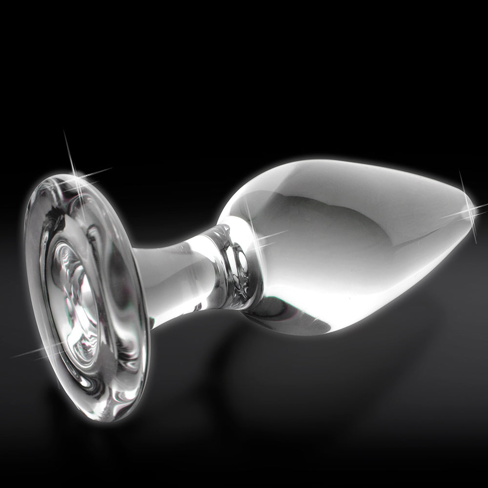 Pipedream Icicles No. 26 Glass Anal Plug 4.5 in. Clear 3