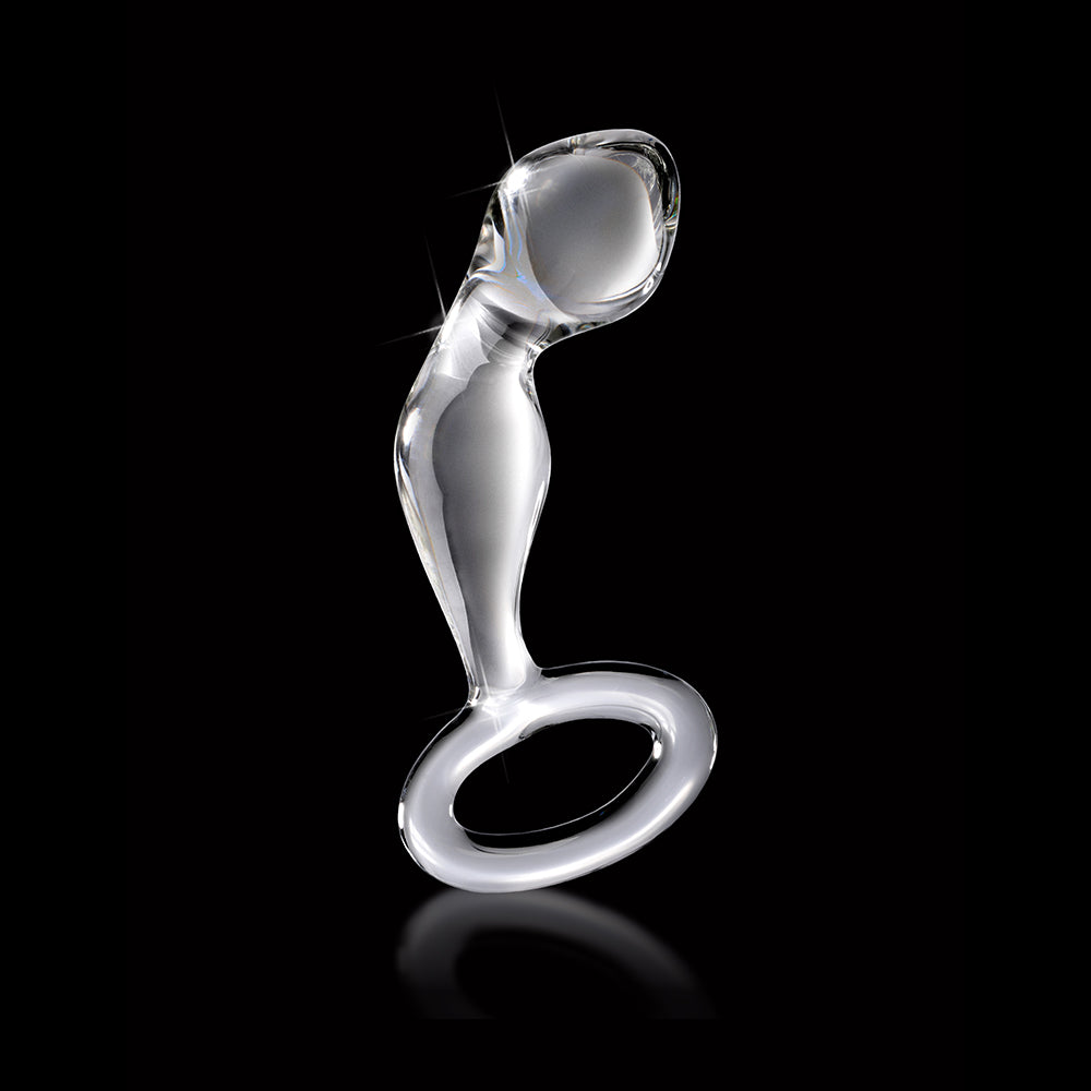 Pipedream Icicles No. 46 Glass Prostate Massager 3.5 in. Clear 2