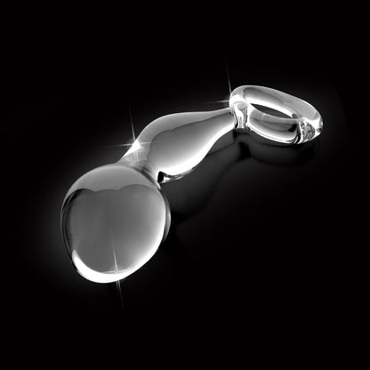 Pipedream Icicles No. 46 Glass Prostate Massager 3.5 in. Clear 3