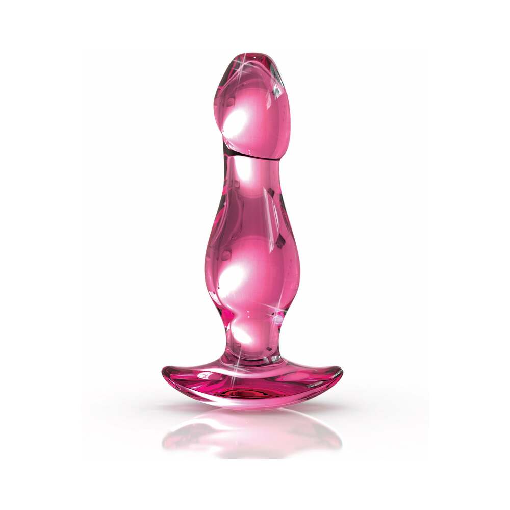 Pipedream Icicles No. 73 Glass Anal Plug Pink 1