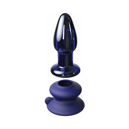 Pipedream Icicles No. 85 Rechargeable Remote-Controlled Vibrating Anal Plug With Suction Cup Blue 2