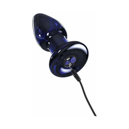 Pipedream Icicles No. 85 Rechargeable Remote-Controlled Vibrating Anal Plug With Suction Cup Blue 4