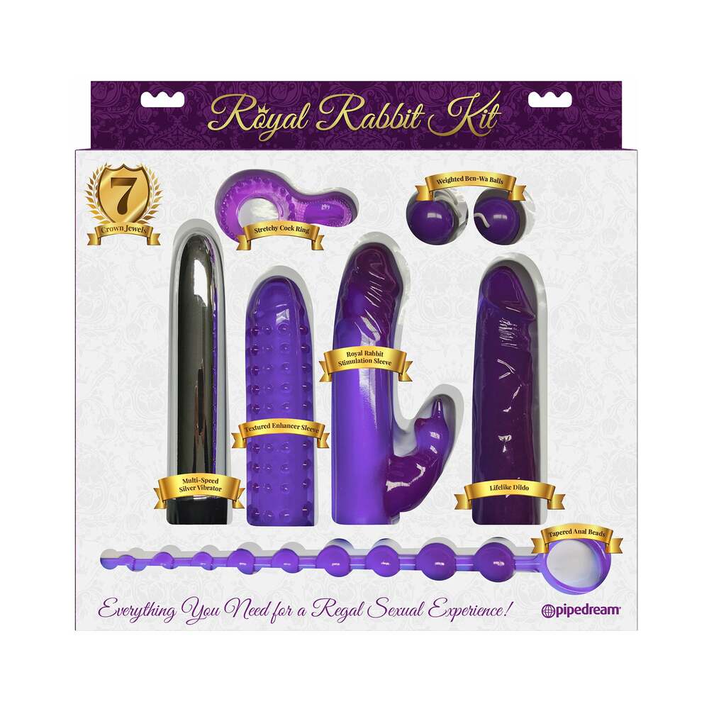 Pipedream Pipedream 7-Piece Royal Rabbit Kit Purple 2