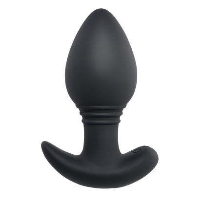 Playboy Plug & Play Rechargeable Remote Controlled Vibrating Silicone Anal Plug Navy 1