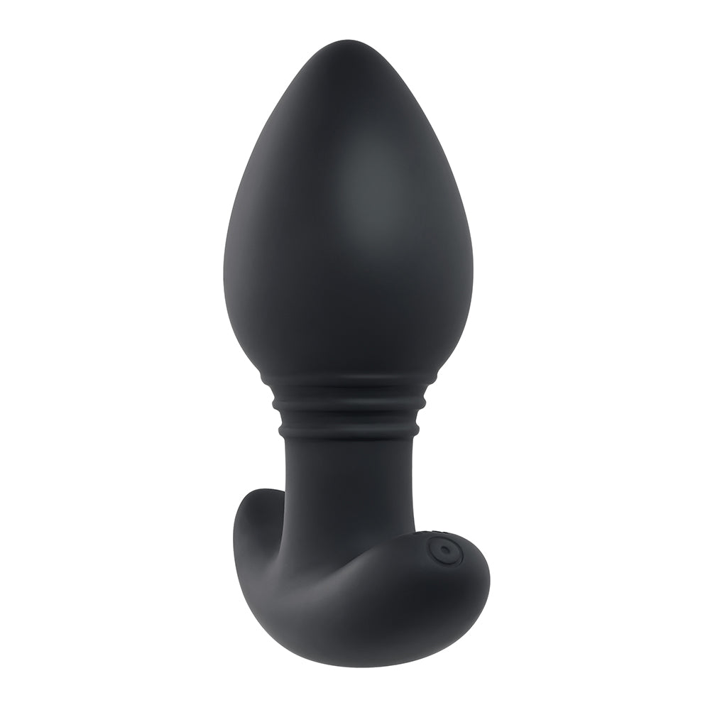 Playboy Plug & Play Rechargeable Remote Controlled Vibrating Silicone Anal Plug Navy 3