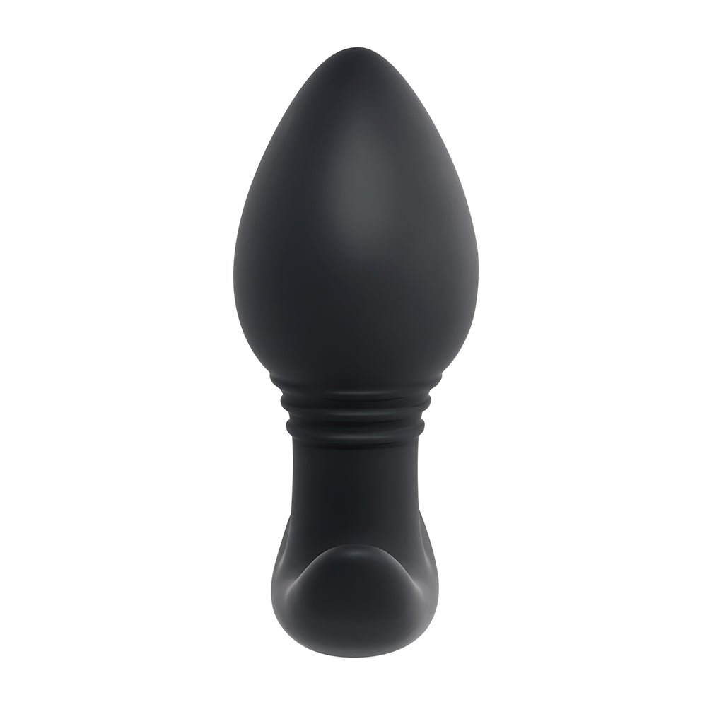 Playboy Plug & Play Rechargeable Remote Controlled Vibrating Silicone Anal Plug Navy 4
