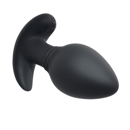 Playboy Plug & Play Rechargeable Remote Controlled Vibrating Silicone Anal Plug Navy 5