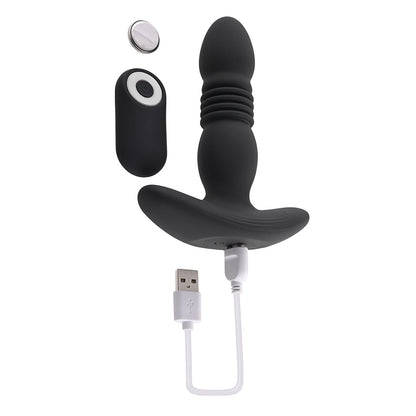 Playboy Trust The Thrust Thrusting Vibrating Anal Plug Black 8