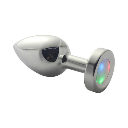 Ple'sur 3-Setting LED Light-Up Metal Anal Plug Small 1