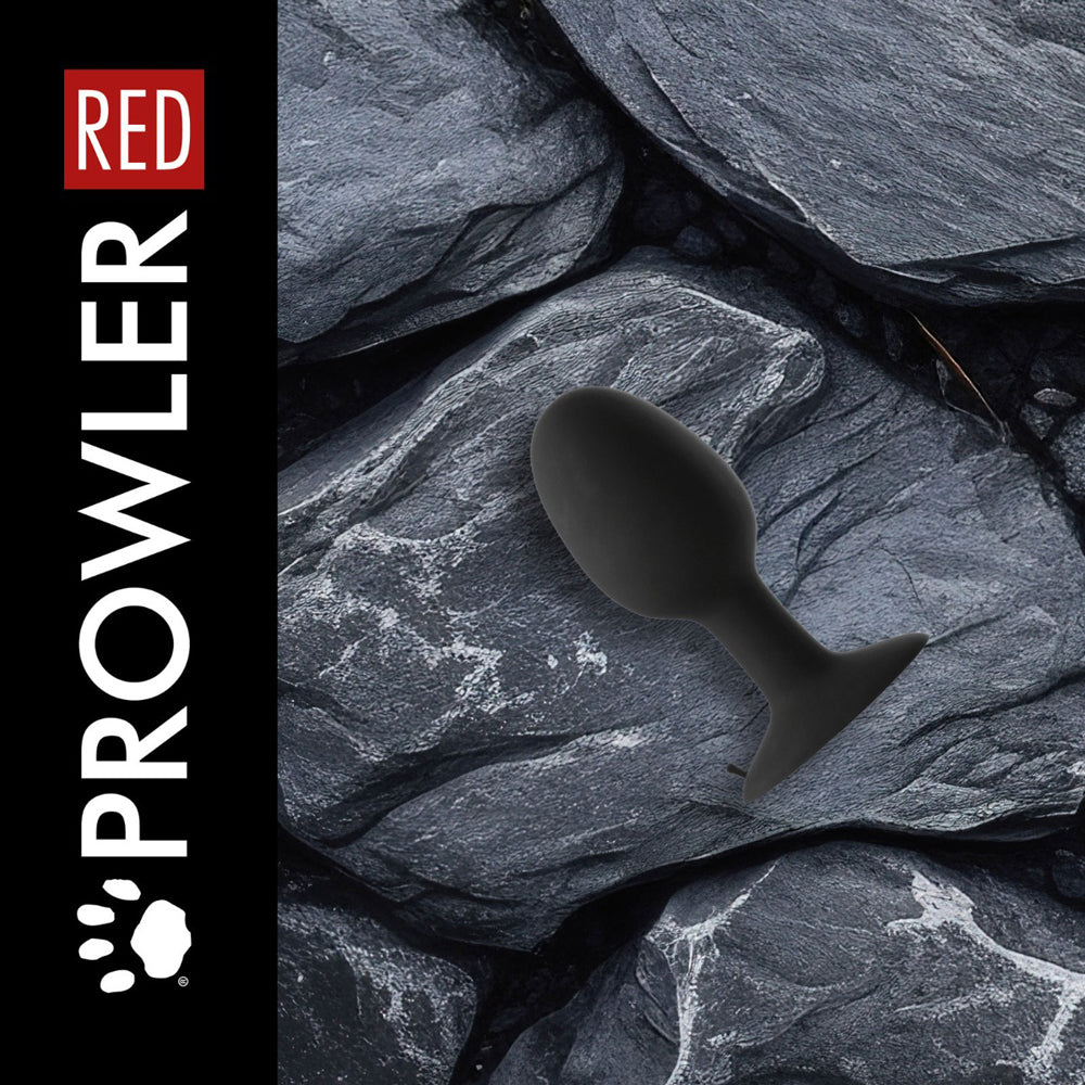 Prowler RED Weighted Butt Plug Black 15
