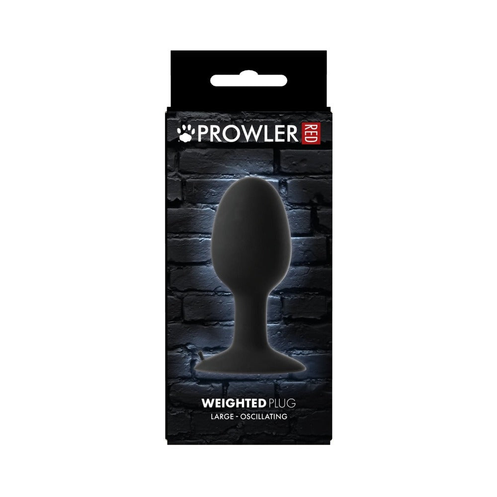 Prowler RED Weighted Butt Plug Black 16