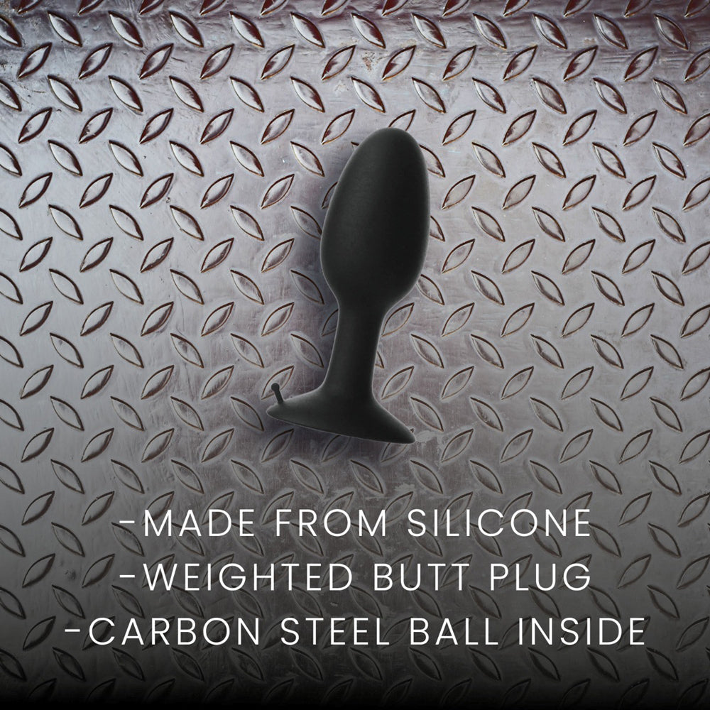 Prowler RED Weighted Butt Plug Black 4