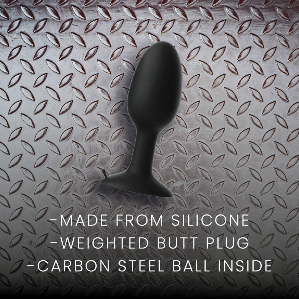 Prowler RED Weighted Butt Plug Black 9