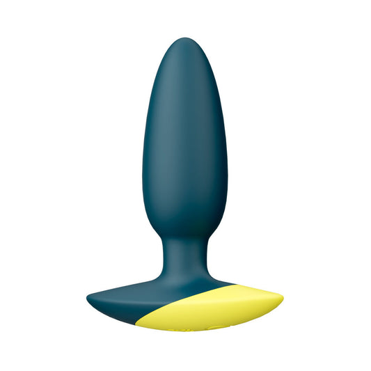 ROMP Bass Rechargeable Silicone Vibrating Anal Plug Dark Green 1