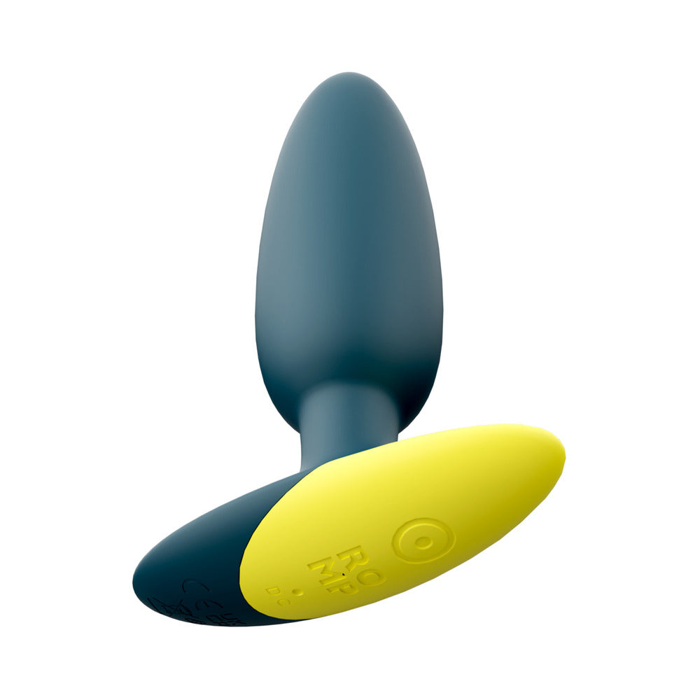 ROMP Bass Rechargeable Silicone Vibrating Anal Plug Dark Green 2