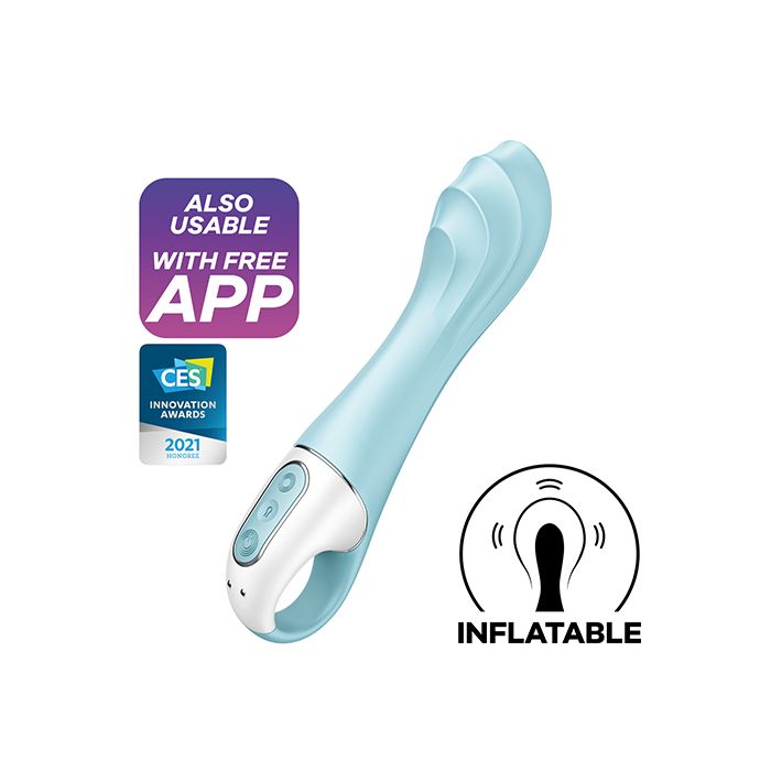 Satisfyer Air Pump Vibrator 5+ - Blue 3