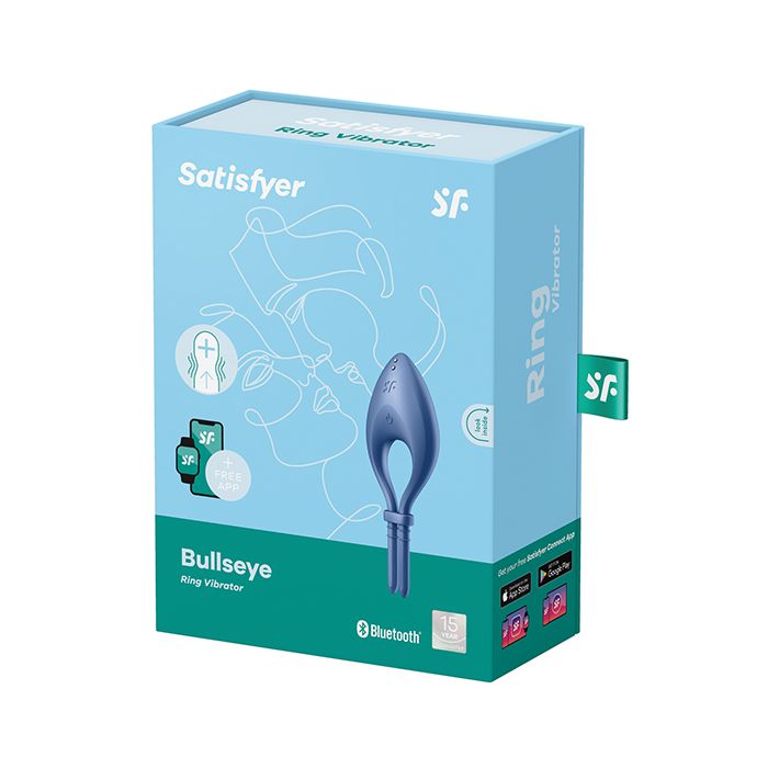 Satisfyer Bullseye Ring Vibrator - Blue 4