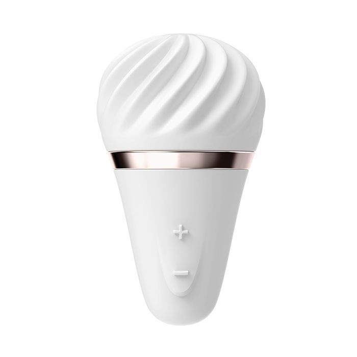 Satisfyer Little Wand - White/Gold 