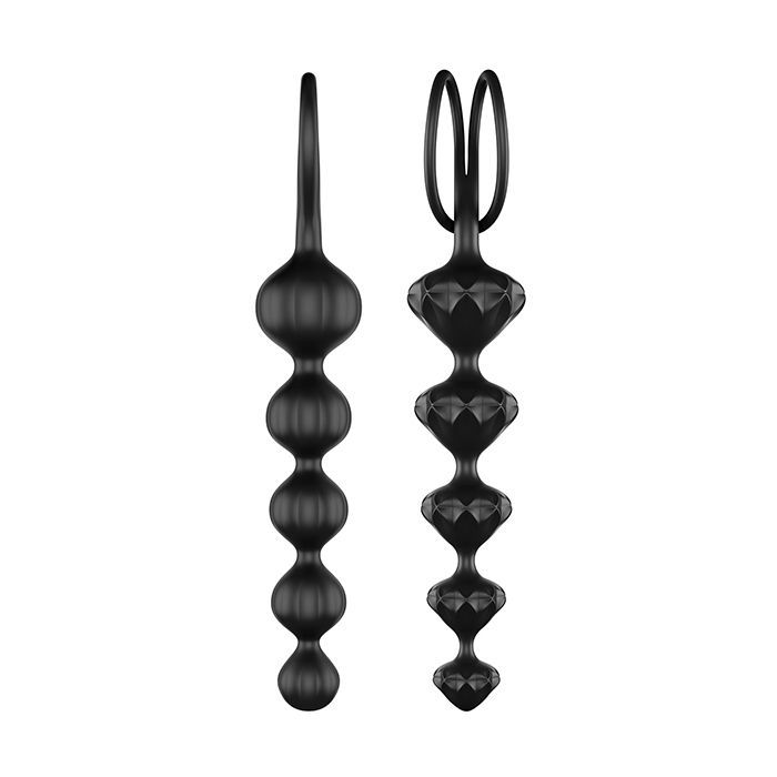 Satisfyer Love Beads Soft Silicone Beads - Set of 2 Black 1