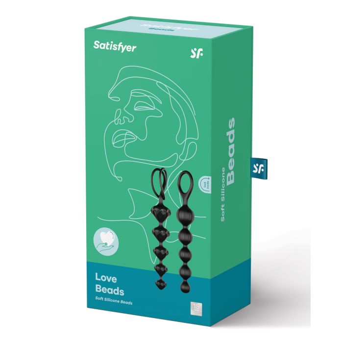 Satisfyer Love Beads Soft Silicone Beads - Set of 2 Black 4