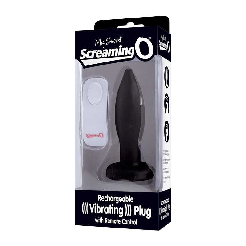 Screaming O My Secret Remote Vibrating Plug - Black 