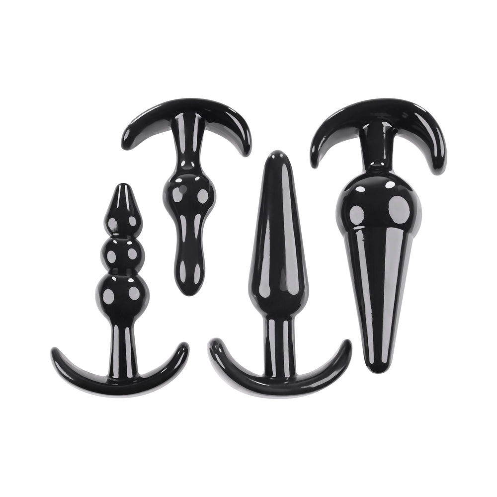 Selopa Intro To Plugs 4-Piece Anal Plug Set Black 2